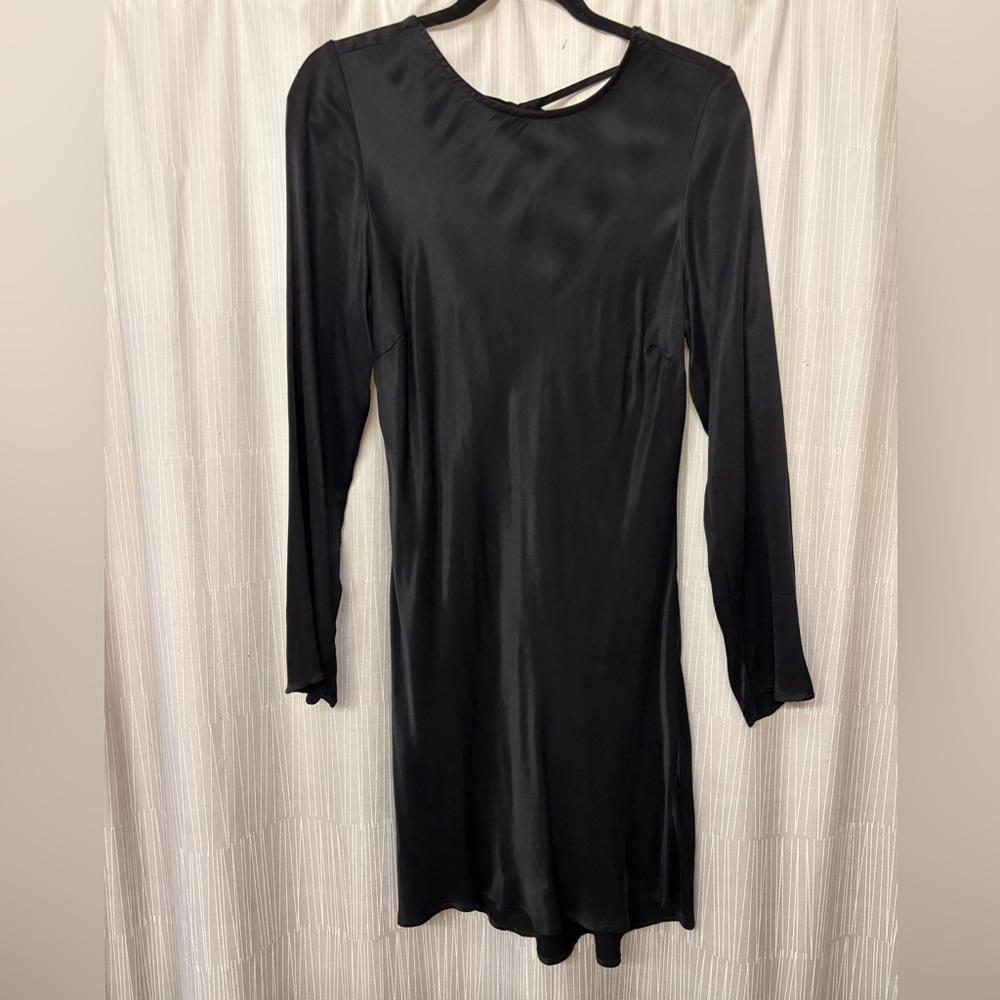 Sophisticated Black Long Sleeve Dress